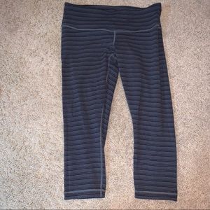 Cropped stripe Lululemon pants